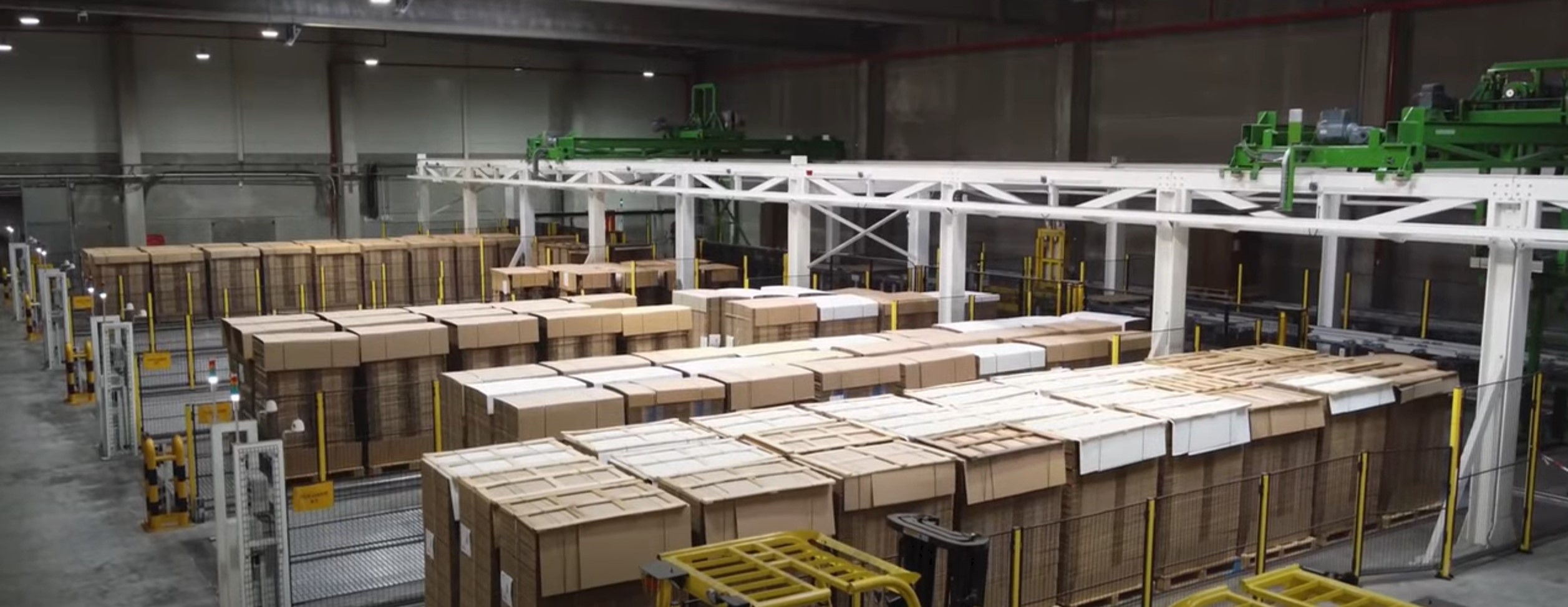 Système de stockage automatisé de carton ondulé