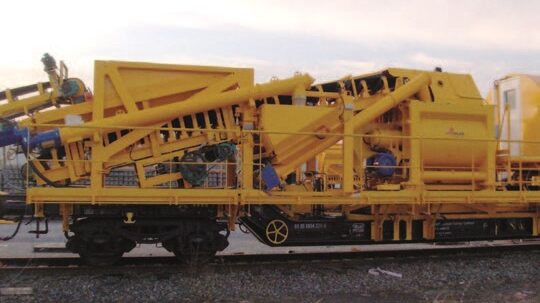 Wagon de malaxage du train de betonnage ADLER