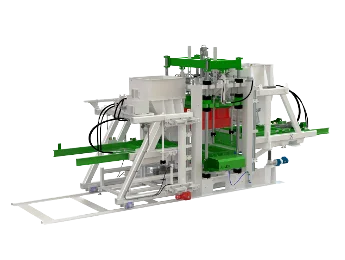 Side view of the A860N concrete block making machine