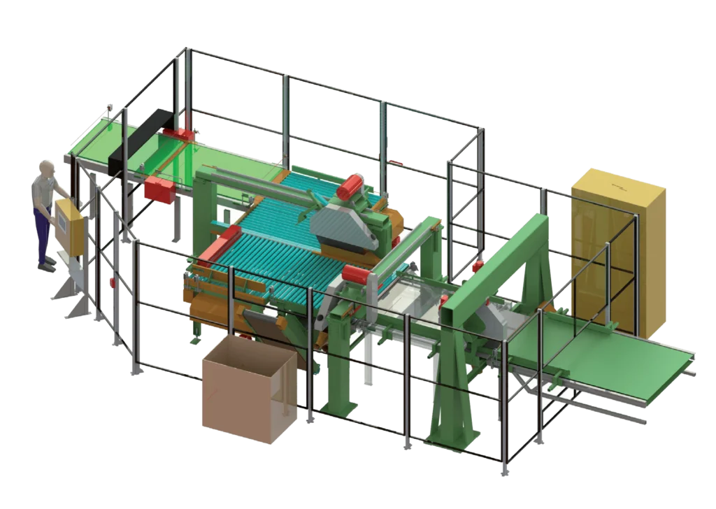 3D model of a cutting station
